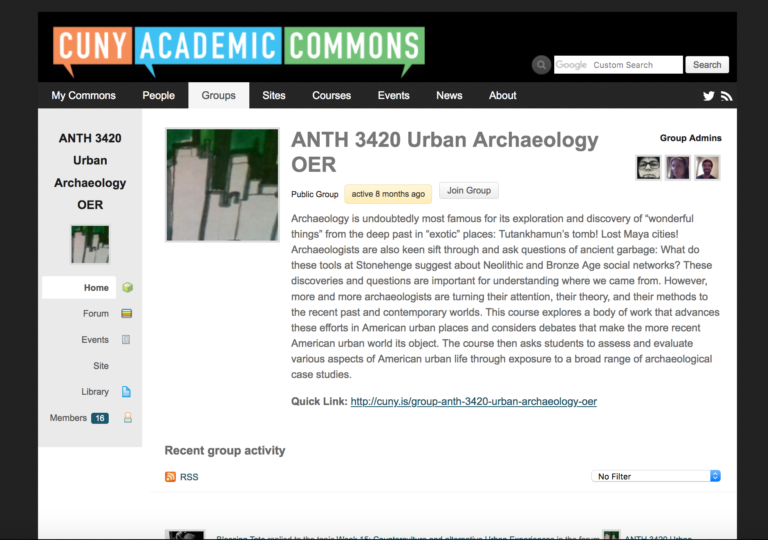 The CUNY Academic Commons GC Online